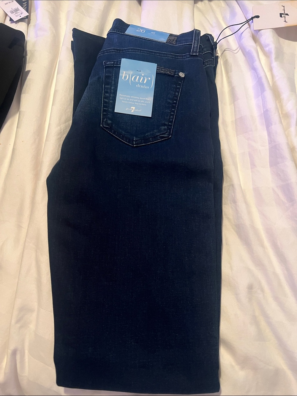 7 For All Mankind Blair Flare Jeans - Dark Blue
